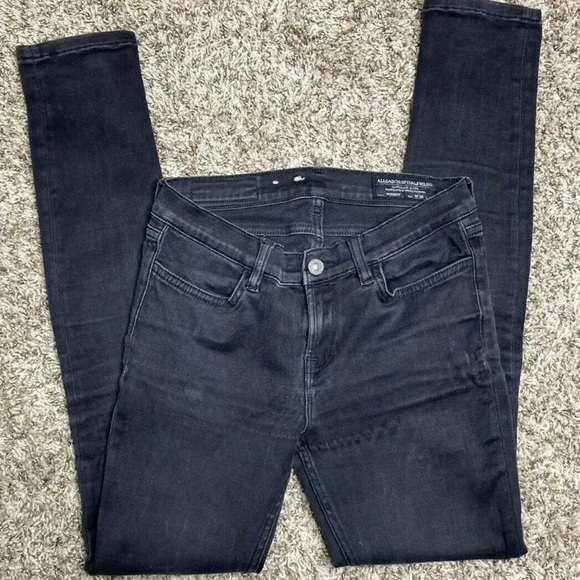 Allsaints Roseport Ashby Skinny Jeans Washed Black - Picture 2 of 6